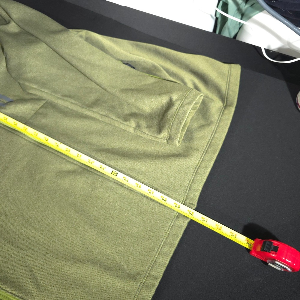 The North Face Fleece Jacket Mens XXL Green Full Zip NF0A2VE4UER Mock Neck Coat - Picture 3 of 10